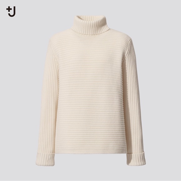Jil Sander x Uniqlo Wide Ribbed Turtleneck Sweater - Picture 2 of 5
